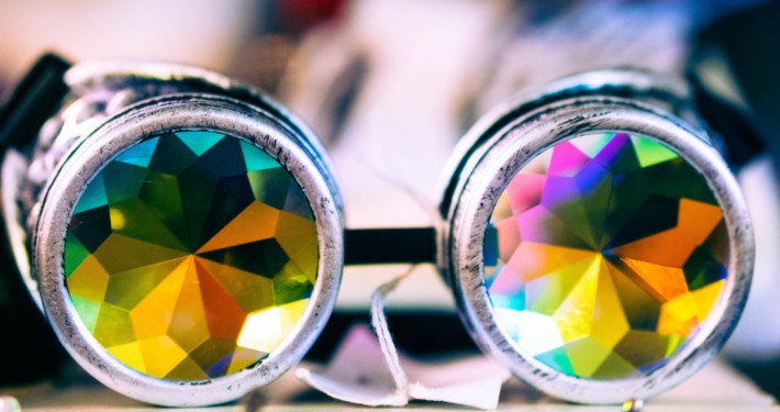 Kaleidoskop-Brille