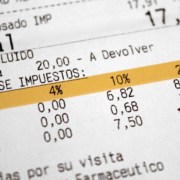 Verschiedene Umsatzsteuersätze auf einem spanischen Kassenbon