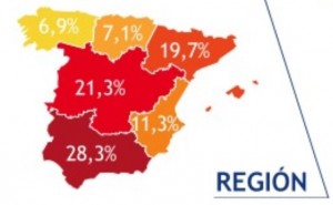 Im Süden Spaniens gibt es deutlich mehr Online-Shopper als im Norden | Quelle: webloyalty